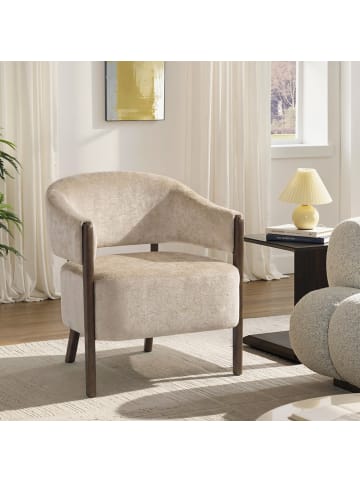 HOMCOM Sessel-71L x 63,5B x 78,5H cm-Beige