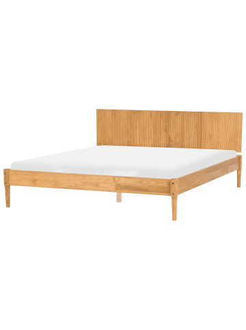 Beliani Doppelbett AMBAZAC in Braun - (W) 188 x (H) 90 x (L) 211 cm