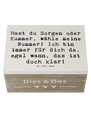 Mr. & Mrs. Panda Aufbewahrungsbox Spruch Trost Nummer mit Spruch in Weiß