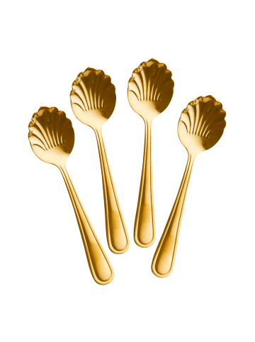 Rice Rostfreier Stahl Teelöffel 4er in gold