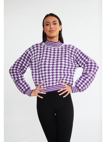 faina Damen Strickpullover in Dunkellila