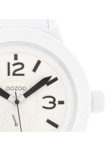 Oozoo Analog-Armbanduhr Oozoo Vintage Series weiß groß (ca. 45mm)