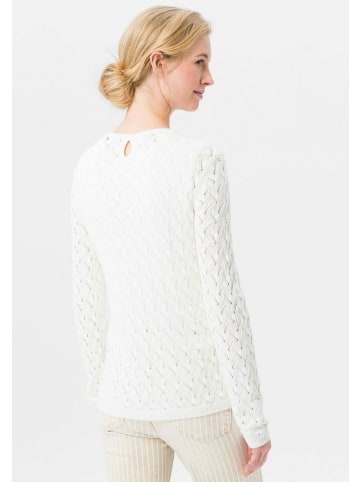 UTA RAASCH Rundhals-Pullover Sweater in offwhite