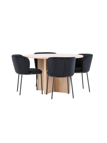 ebuy24 Essgruppe Strada Whitewash 120 x 120 cm