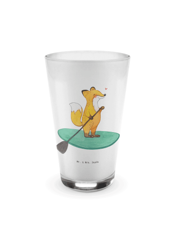 Mr. & Mrs. Panda Glas Fuchs Stand Up Paddling ohne Spruch in Transparent