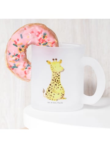 Mr. & Mrs. Panda Teetasse Giraffe Zufrieden ohne Spruch in Transparent