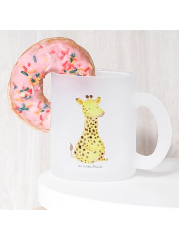 Mr. & Mrs. Panda Trinkbecher Giraffe Zufrieden ohne Spruch in Transparent