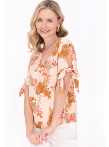 Usha Women Blouse in cream multicolor