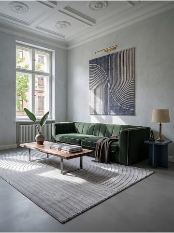 KADIMA DESIGN Kurzflorteppich Geometrisch pflegeleicht Wohnzimmer Schlafzimmer Flur in Grau