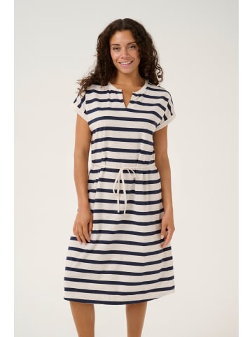 Cream Kleid CROva Regular fit in Blue melange stripe