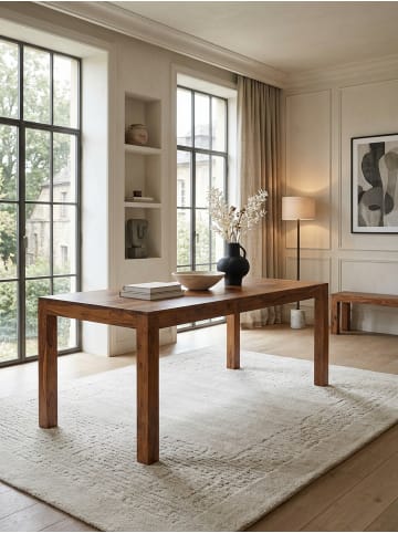 KADIMA DESIGN Esszimmertisch MUMBAI 200x100x76 cm Massivholz Esstisch in Massivholz