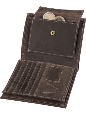 Strellson Geldbörse Richmond Bill Fold V12 in Dark Brown