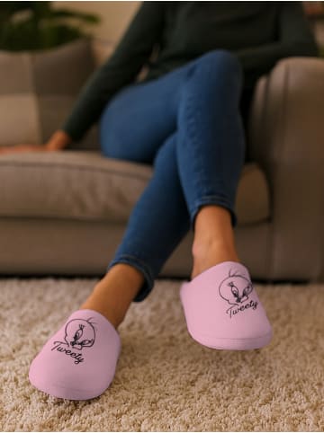 Looney Tunes  Looney Tunes Tweety Hausschuhe Puschen Slipper Pantoffeln in rosa