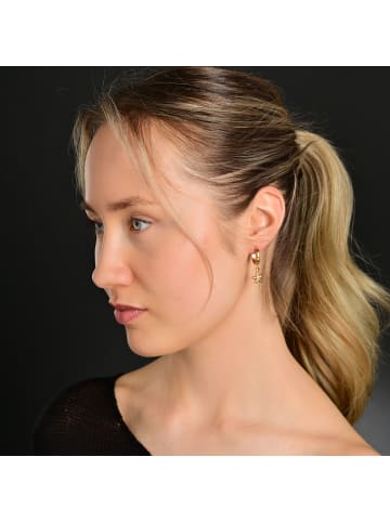 Adeliás Damen Anhänger – Stern Anhänger aus Edelstahl in gold