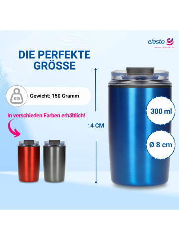 elasto Kaffeebecher "Arabica" in blau - 300 ml