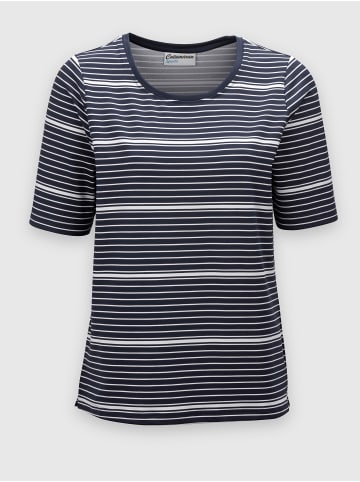 WITT WEIDEN Funktionsshirt in marine-weiß-gestreift