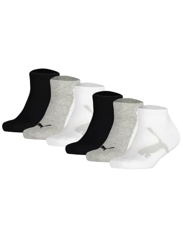 Puma Socken 6er Pack in Schwarz/Grau/Weiß