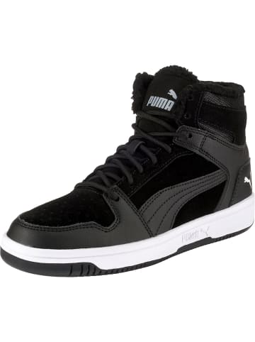 Puma Sneakers High Rebound Layup Fur SD Jr  in schwarz