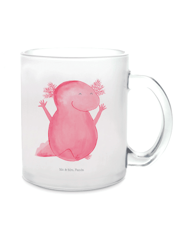 Mr. & Mrs. Panda Glas Axolotl Hurra ohne Spruch in Transparent