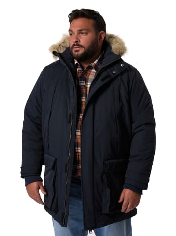 Men Plus Parka in navy blau