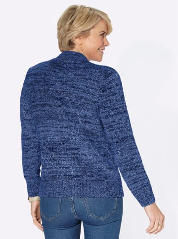 WITT WEIDEN Stehkragenpullover in nachtblau-meliert