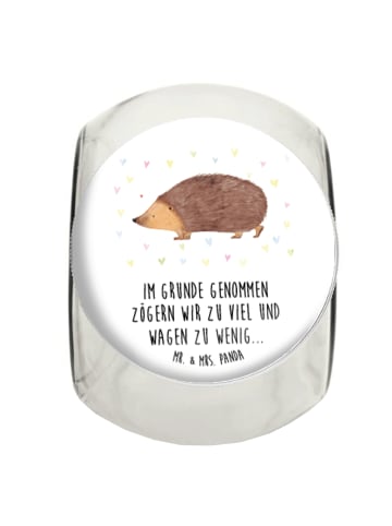 Mr. & Mrs. Panda gewürzglas Igel Herzen mit Spruch in Weiß