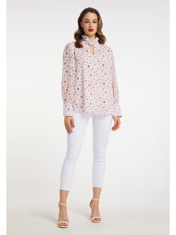 faina Damen Blusentop Langarm in Rosa
