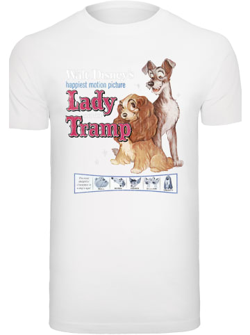 F4NT4STIC T-Shirt Disney Susi und Strolch Distressed Classic Poster in weiß