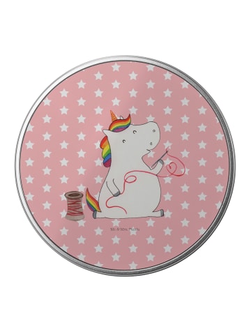 Mr. & Mrs. Panda Kaffeedose Einhorn Näherin ohne Spruch in Rot Pastell