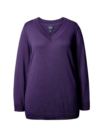 Ulla Popken Pullover in tiefes violett