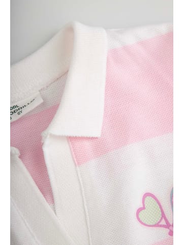Coccodrillo Baumwoll-T-Shirt mit kurzen Ärmeln in rosa