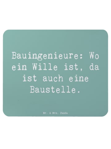 Mr. & Mrs. Panda Maus Pad Spruch Bauingenieur Wille mit Spruch in Meeresbrise