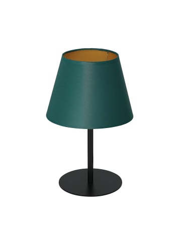 Licht-Erlebnisse Tischlampe (B)20 x (L)20 x (H)33 cm in Schwarz Petrol GoldSchwarz Petrol Gold