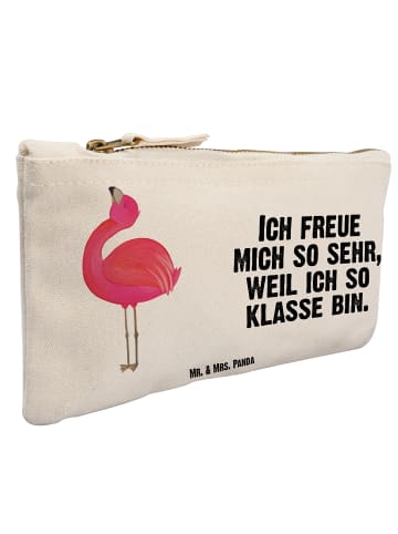 Mr. & Mrs. Panda Schulmäppchen Flamingo Stolz mit Spruch in Weiß