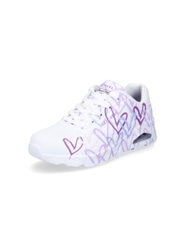 Skechers Sneaker UNO Spread The Love in Weiß Lila