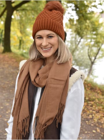 styleBREAKER Schal in Camel