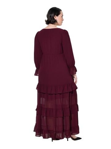 Ulla Popken Kleid in weinrot