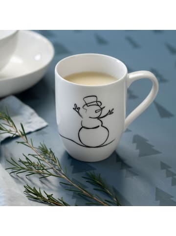 Villeroy & Boch 6er Set Statement Lines Becher 'XMAS' Statement Lines Becher 290 ml in weiß