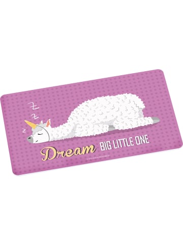 Geda Labels Frühstücksbrettchen Lama Dream in Rosa - 23,5x14,5x0,3cm