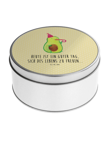 Mr. & Mrs. Panda zuckerdose Avocado Feier mit Spruch in Gelb Pastell