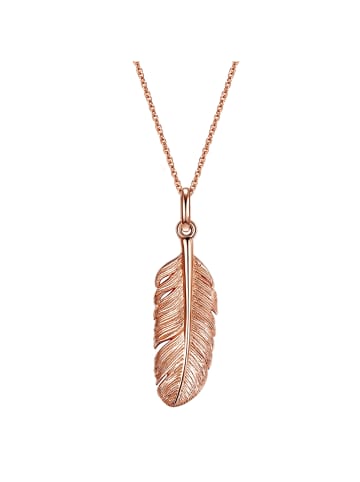 Glanzstücke München Halskette Feder Sterling Silber in roségold