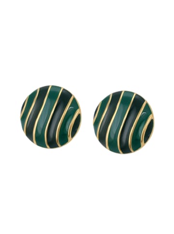 gaya Women Earrings in Gold Green Black