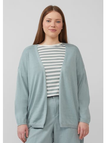 QS Strickjacke in 72W0_salbeigrün