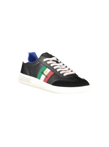 ESERCITO 1659 Schwarze Leder-Sneaker