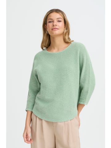 Fransa Strickpullover halbarm FRSINJA Loose fit in Crème de Menthe