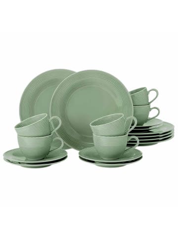 Seltmann Weiden 18er Set Kaffeeservice Beat Color Glaze in Salbeigrün