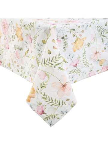 Erwin Müller Baumwollmischung Tischdecke in rosé-grün