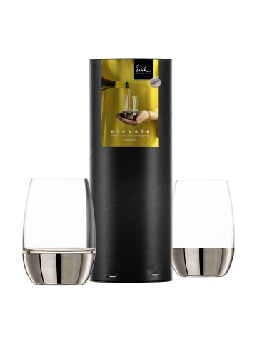 Eisch 2er Set Allround- / Weißweinbecher Elevate 340 ml in Platin