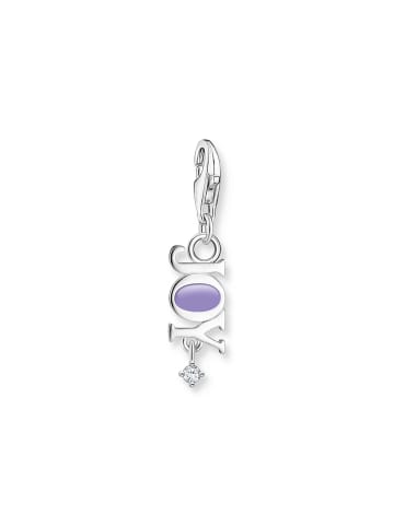 Thomas Sabo Charm-Anhänger in silberfarben, violett, weiß