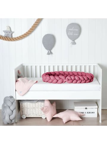 nordic coast company  Bettschlange geflochten, waschbar, feste Enden, extra breit Jersey